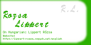 rozsa lippert business card